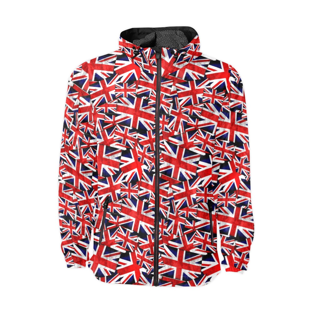 Union Jack British UK Flag Unisex All Over Print Windbreaker (Model H23)