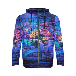 Dream Maker Men Hoodie All Over Print Full Zip Hoodie for Men (Model H14)