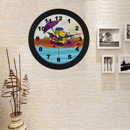 Ferald's Ice Cream Beach Delight Circular Plastic Wall clock
