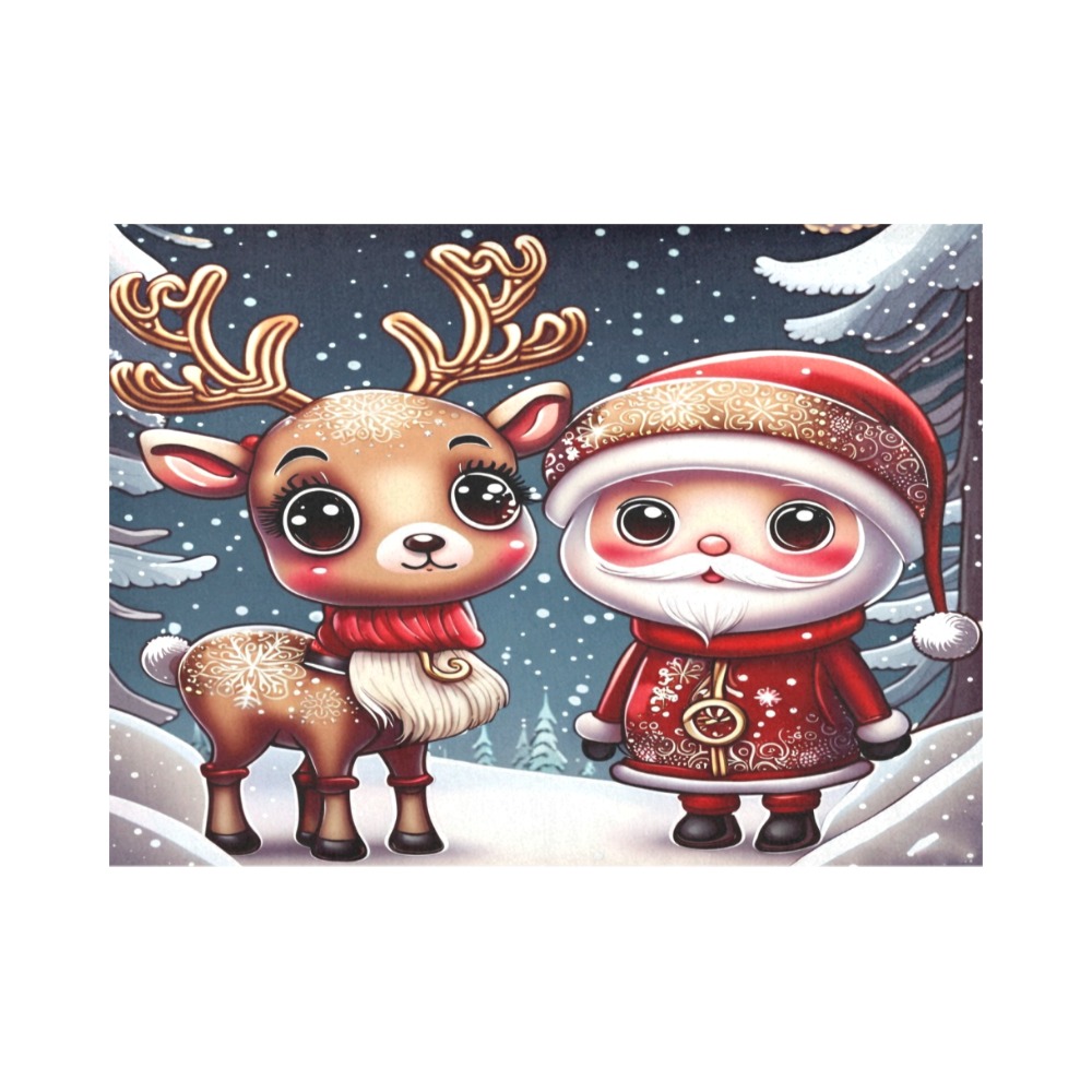 Santa and Reindeer Placemat 14’’ x 19’’ (Set of 4)