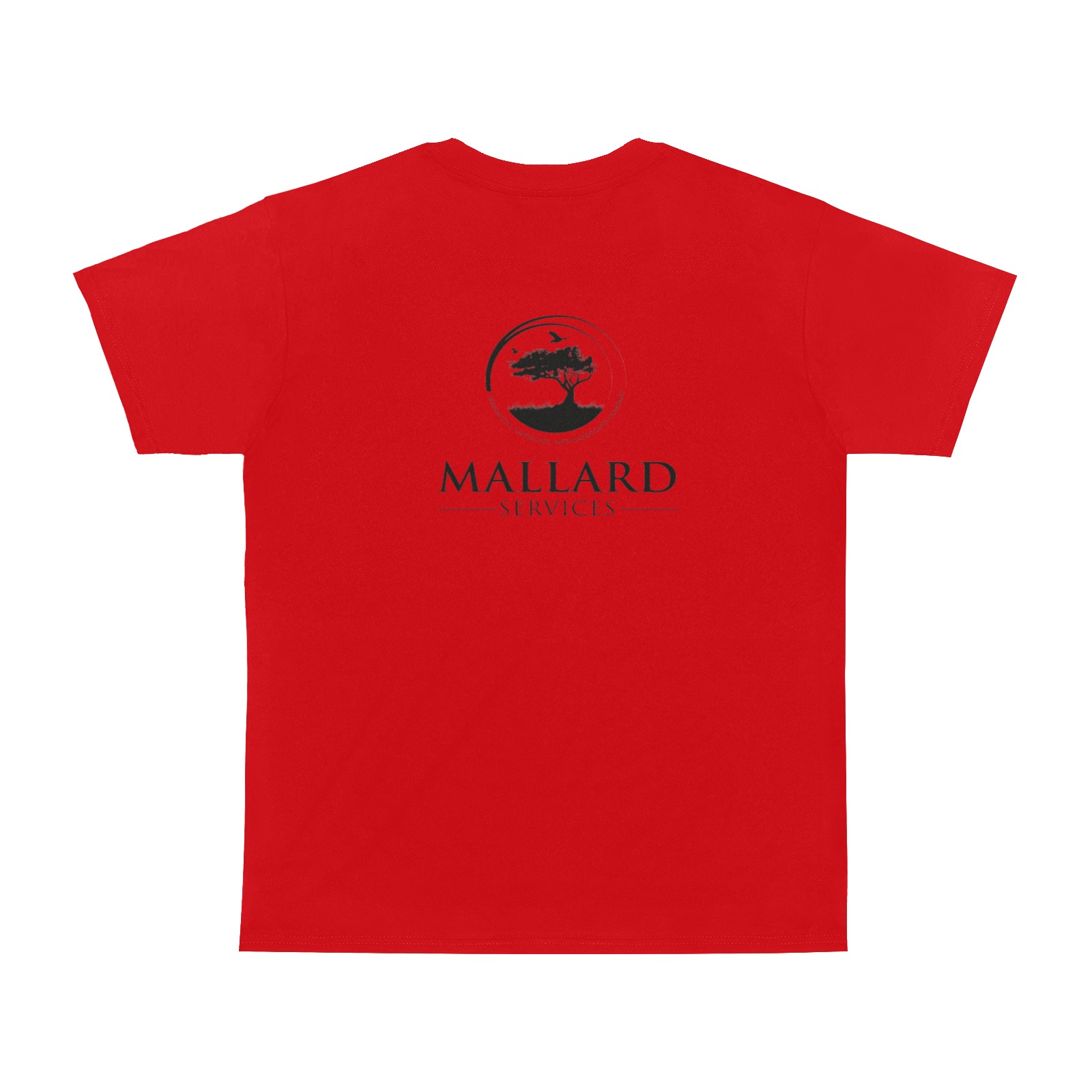 Mallard transparent red Men's T-Shirt in USA Size (Two Sides Printing)
