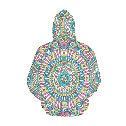 Mandala All Over Print Hoodie for Women (USA Size) (Model H13)