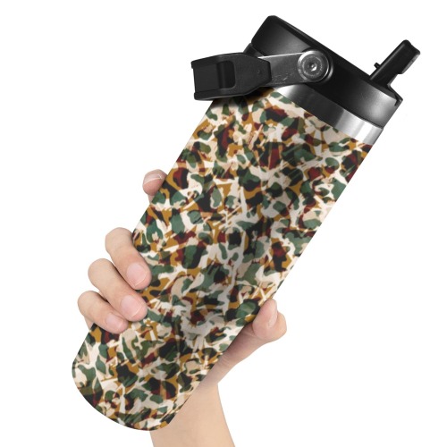 007-WILD SKIN ANIMAL-FDE 30oz Tumbler with Top Handle