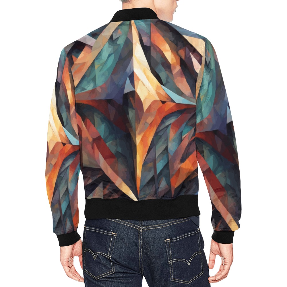 Abstract art of a compass. Cool geometric shapes All Over Print Bomber Jacket for Men (Model H19)