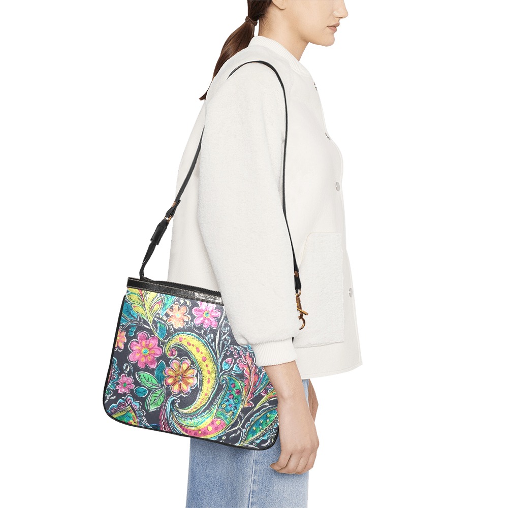 Paisley #1 Small Shoulder Bag (Model 1710)