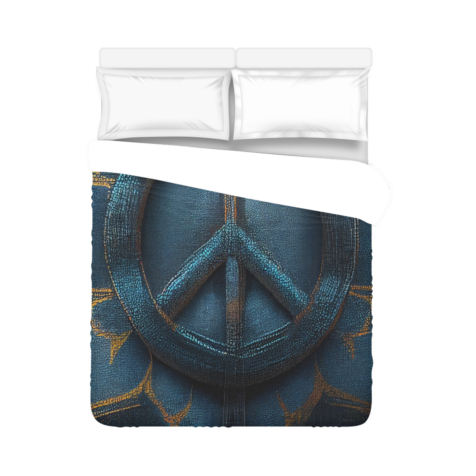 blue peace Duvet Cover 86"x70" ( All-over-print)