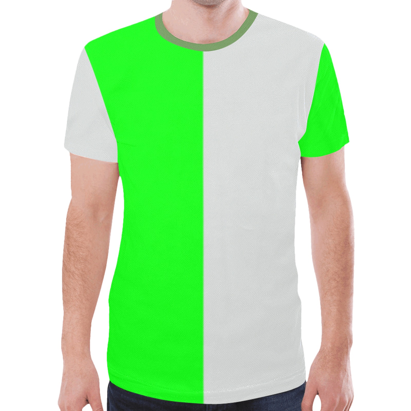 greengreyhalf New All Over Print T-shirt for Men (Model T45)