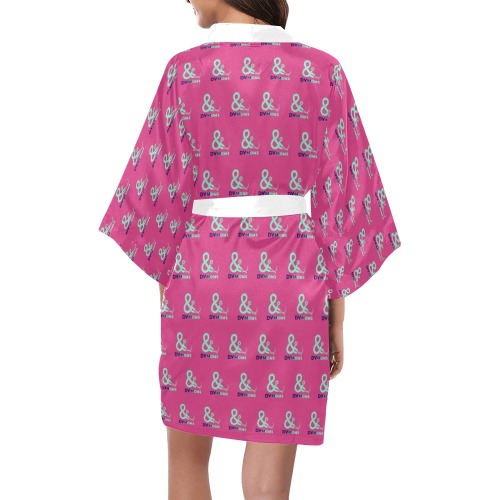 Robe dark pink Kimono Robe