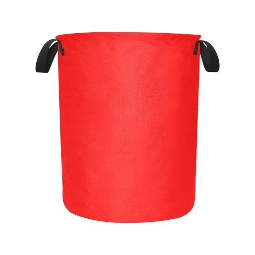 Merry Christmas Red Solid Color Laundry Bag (Large)