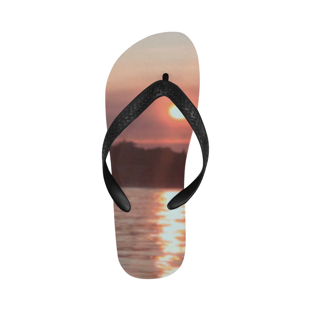 Glazed Sunset Collection Flip Flops for Men/Women (Model 040)