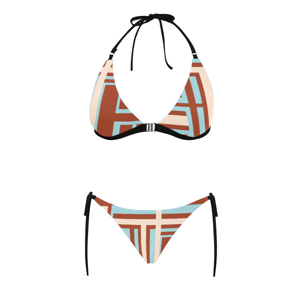 Model 1 Buckle Front Halter Bikini Swimsuit (Model S08)