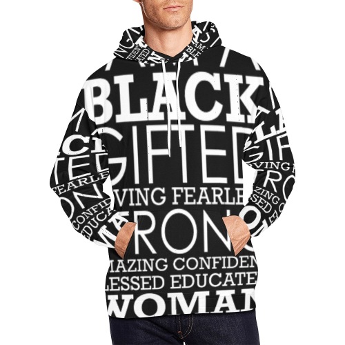 Strong All Over Print Hoodie for Men (USA Size) (Model H13)