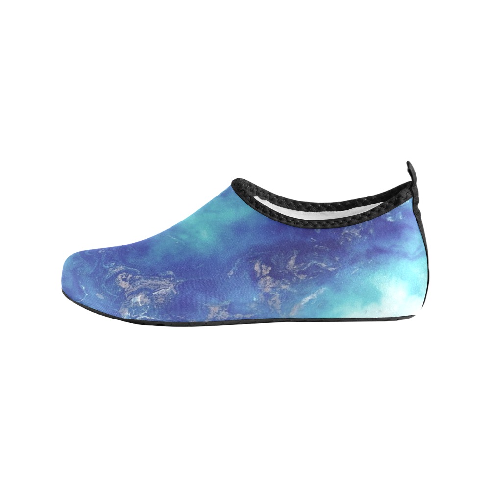 Encre Bleu Photo Kids' Slip-On Water Shoes (Model 056)