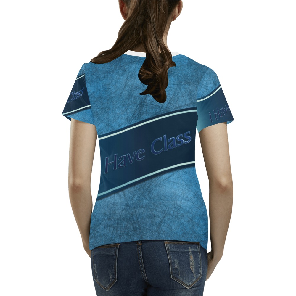 I Have Class All Over Print T-Shirt for Women (USA Size) (Model T40)