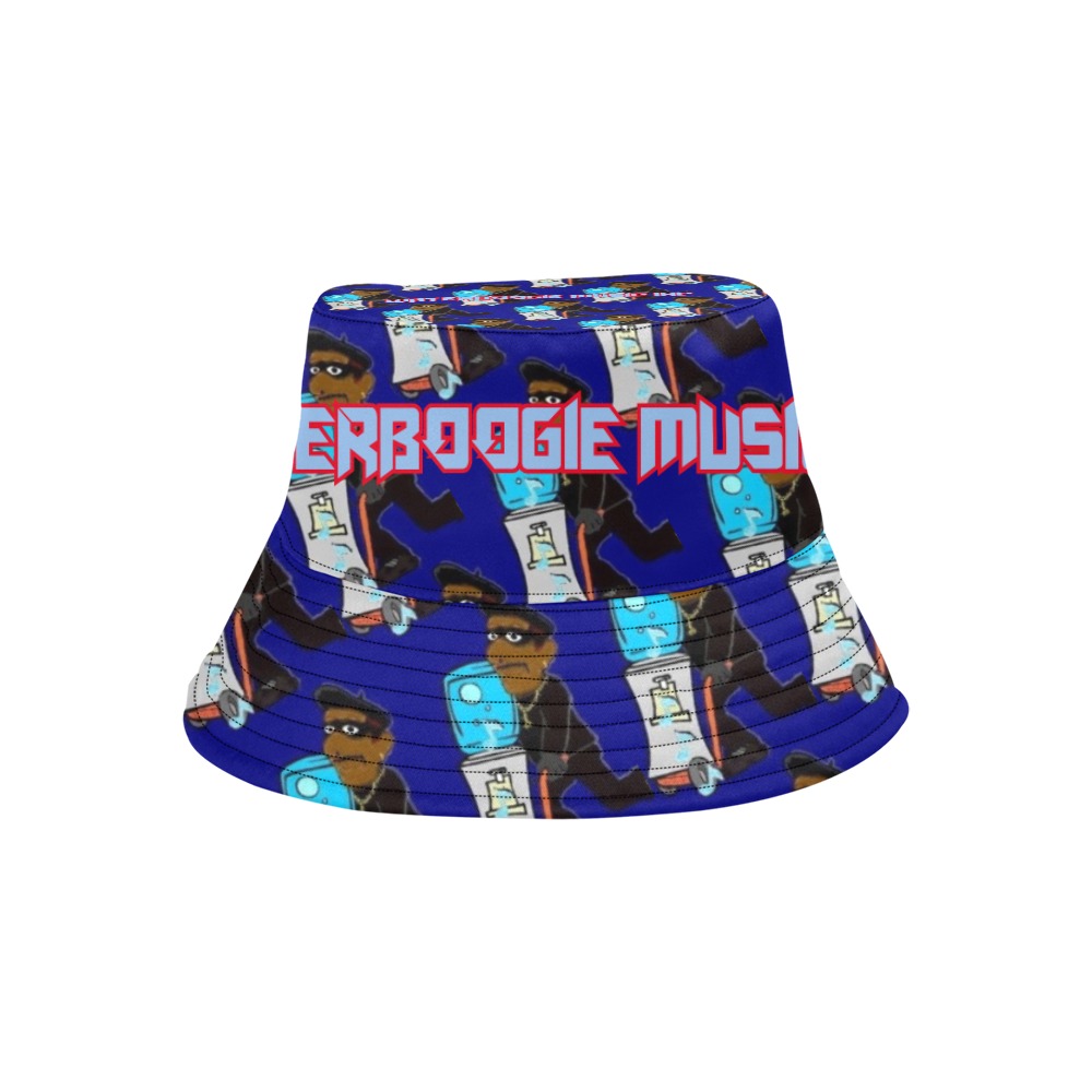 Waterboogie Music - Bucket Hat (Repeat Logo) All Over Print Bucket Hat for Men