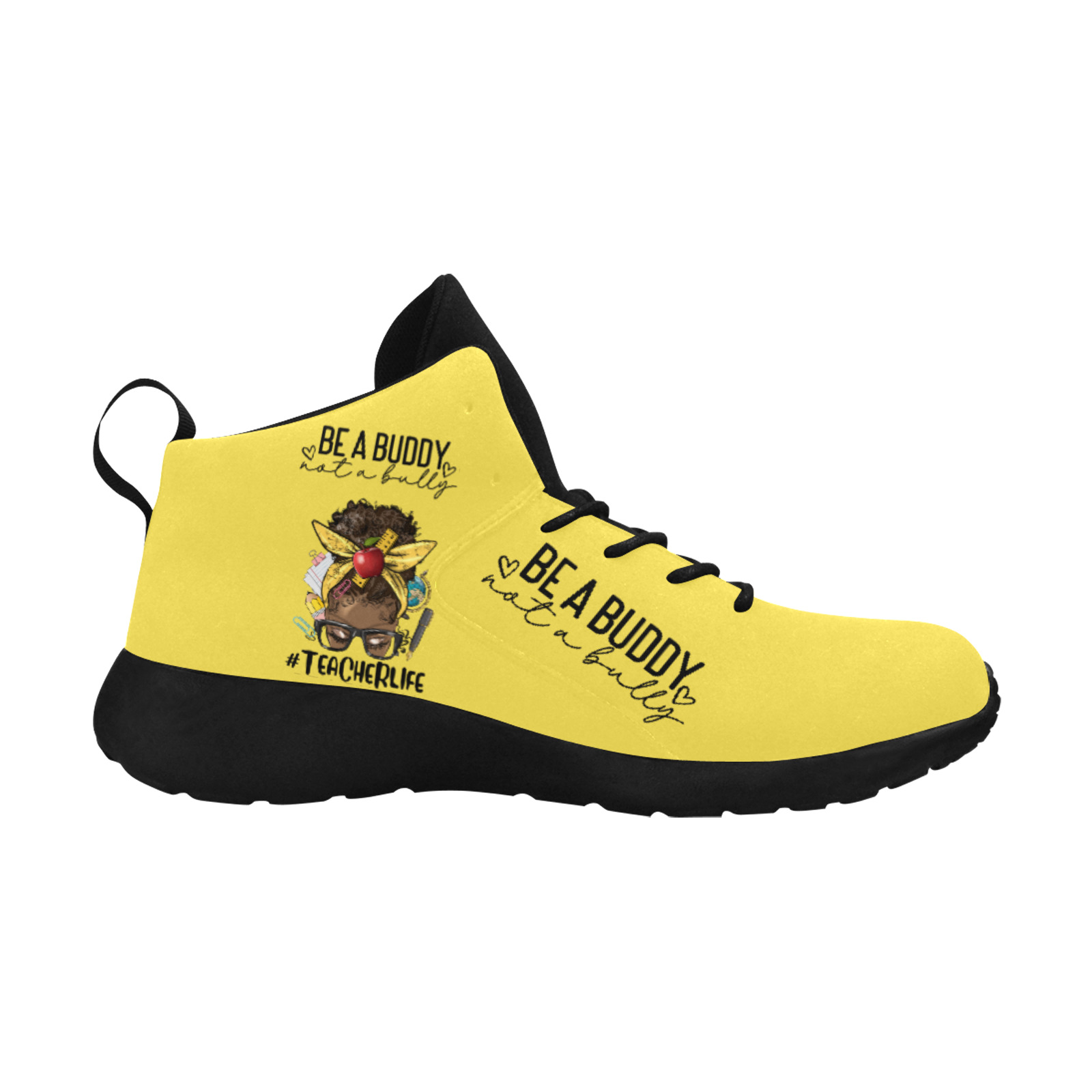 Be-a-buddy-not-a-bullyDkYellowShoe Women's Chukka Training Shoes (Model 57502)