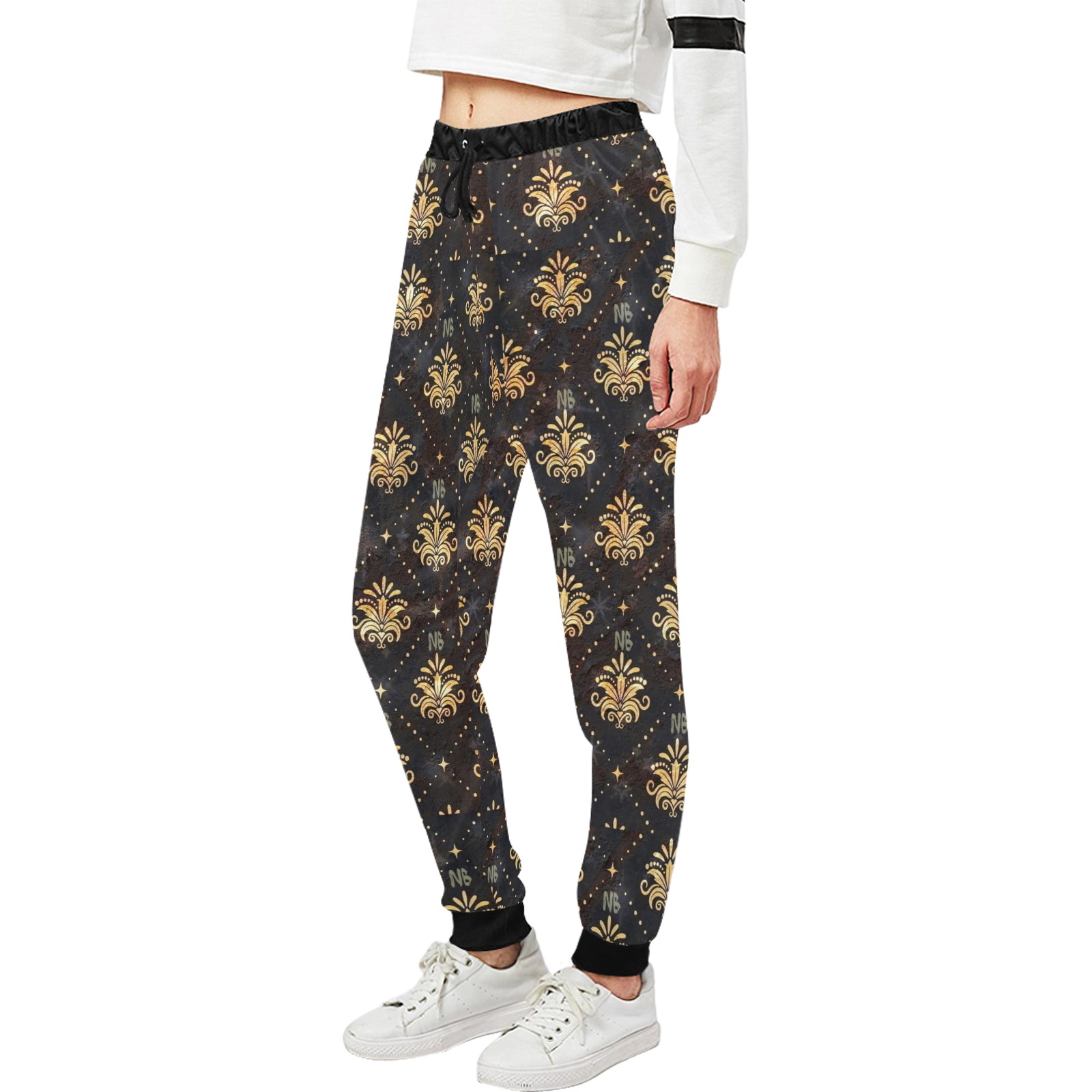 Royal Pattern by Nico Bielow Unisex All Over Print Sweatpants (Model L11)
