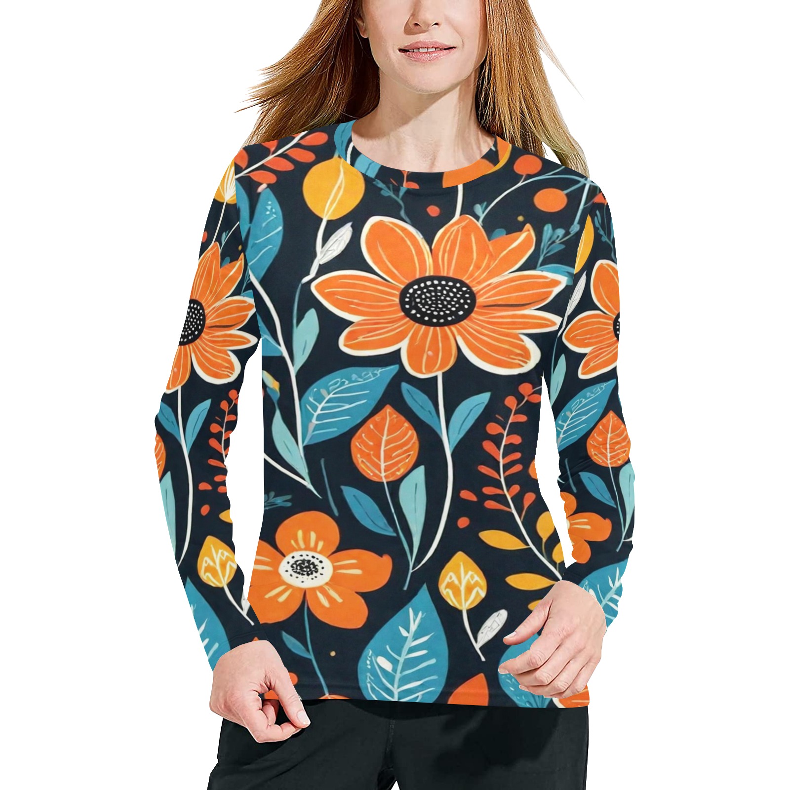 Bohemian Flowers 5 Women's All Over Print Pajama Top