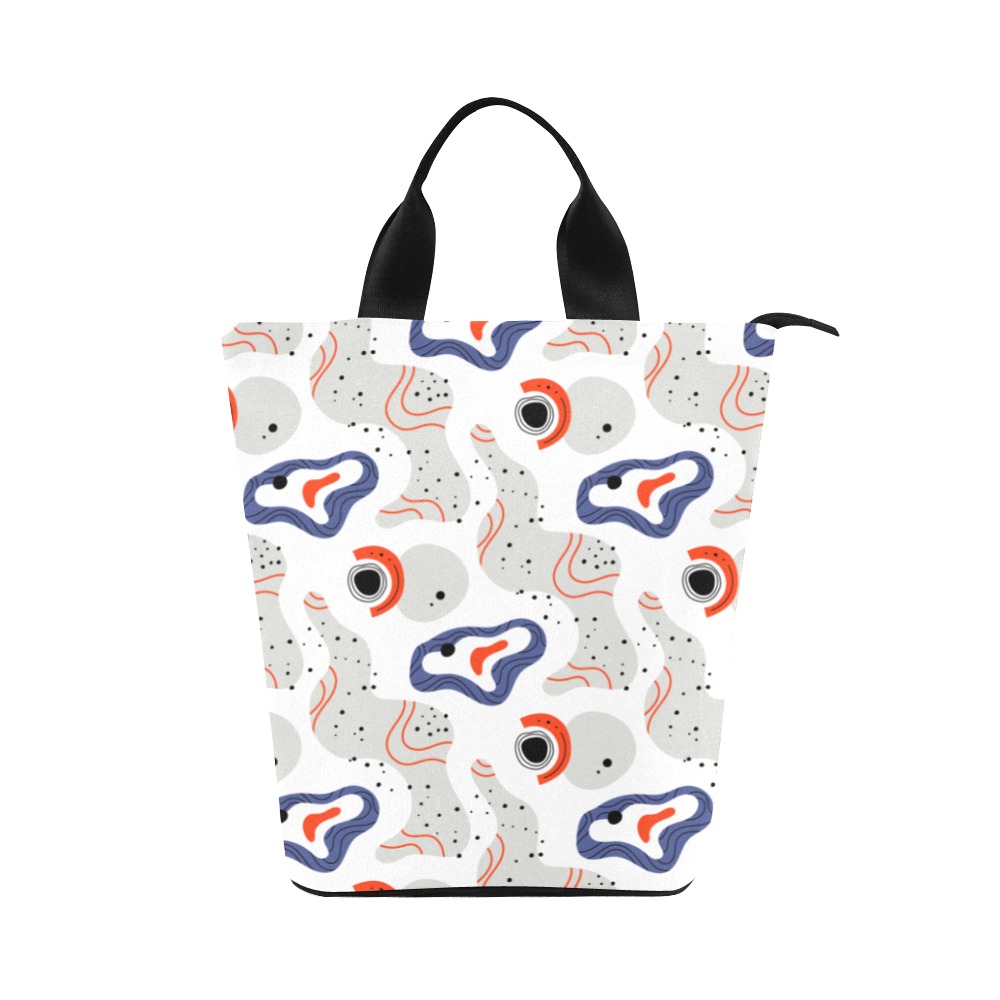 Elegant Abstract Mid Century Pattern Nylon Lunch Tote Bag (Model 1670)