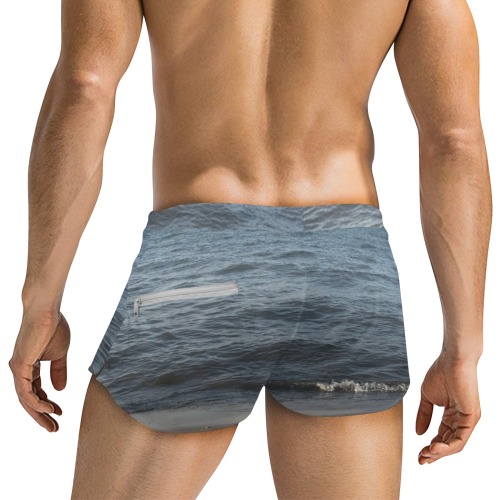 beach Men's Swim Trunks with Zipper Pocket (Model L71)