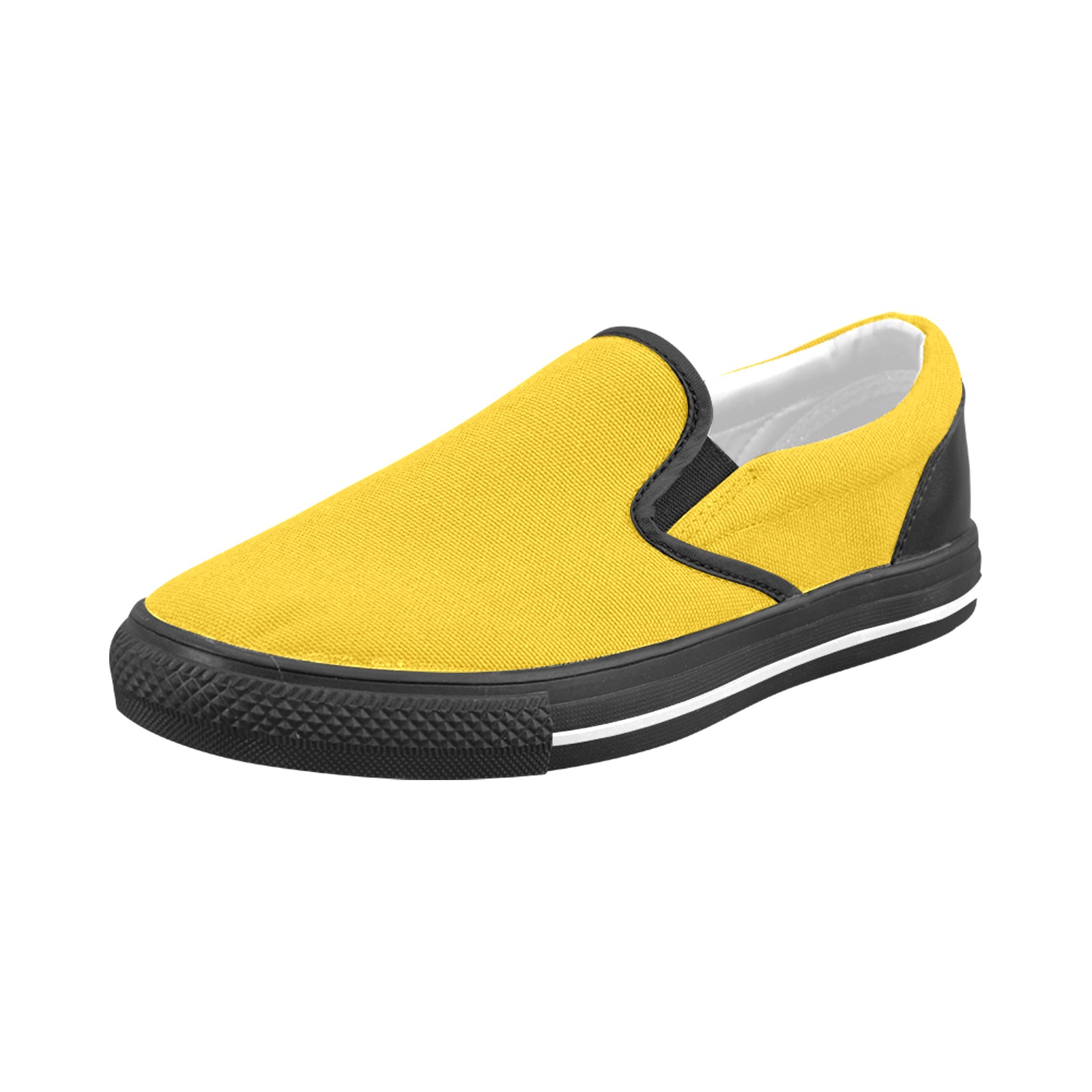 color mango Men's Slip-on Canvas Shoes (Model 019)