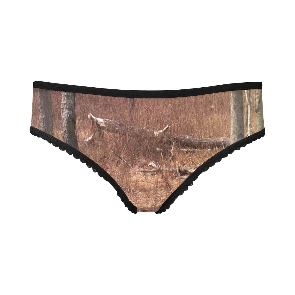 Falling tree in the woods Women's All Over Print Girl Briefs (Model L14)