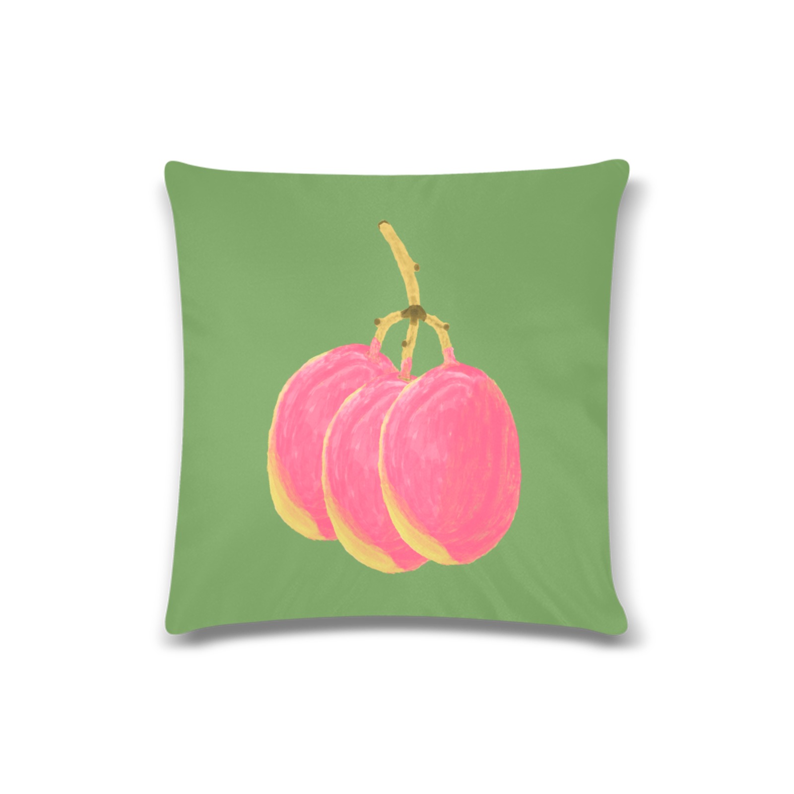 Bunch of Mangoes Custom Zippered Pillow Case 16"x16"(Twin Sides)