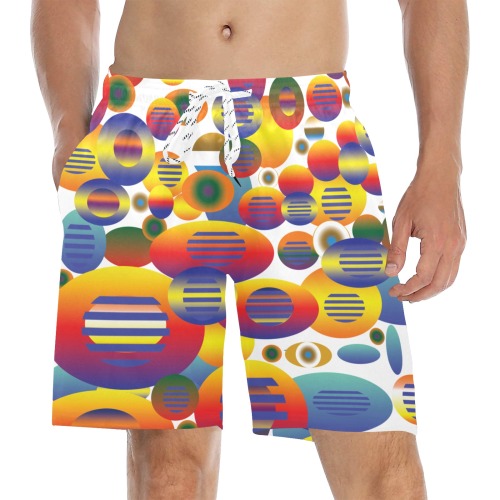 closed balls Men's Mid-Length Beach Shorts (Model L51)
