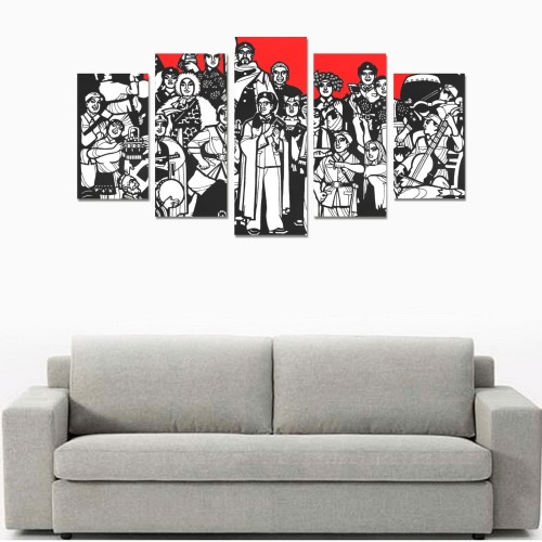 The Inception of the Great Proletarian Cultural Revolution Canvas Print Sets A (No Frame)