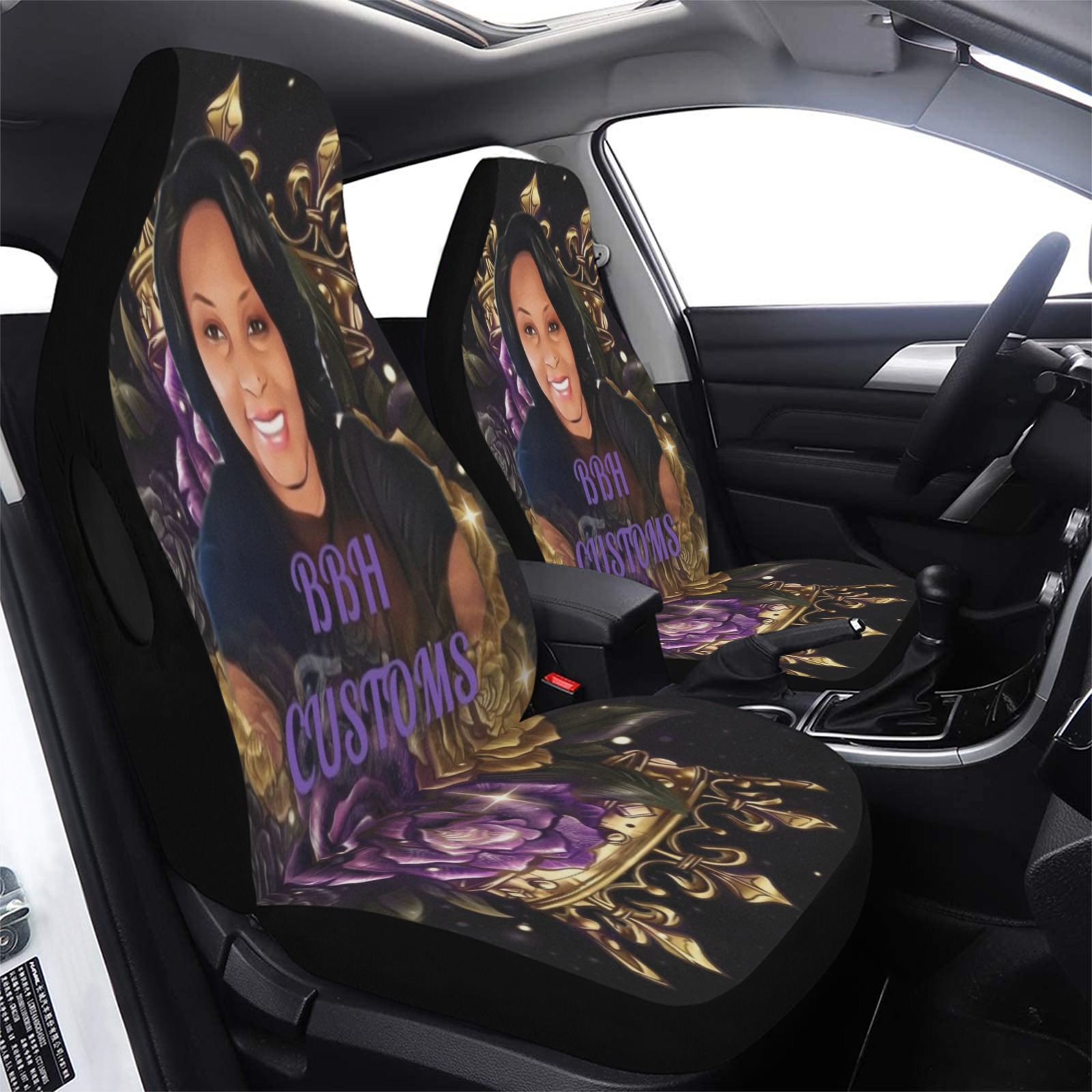 BBH CUSTOMS Car Seat Cover Airbag Compatible (Set of 2)