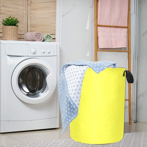 color maximum yellow Laundry Bag (Large)
