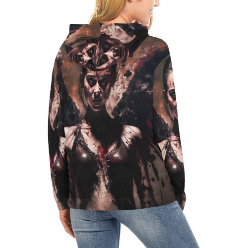 Angel of death All Over Print Hoodie for Women (USA Size) (Model H13)