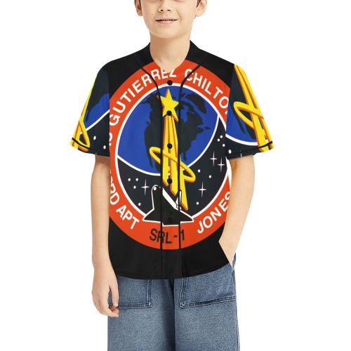STS-59 PATCH All Over Print Baseball Jersey for Kids (Model T50)