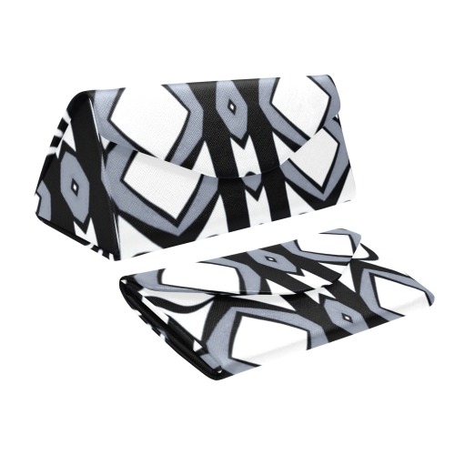 Black-and-White-Pattern Custom Foldable Glasses Case