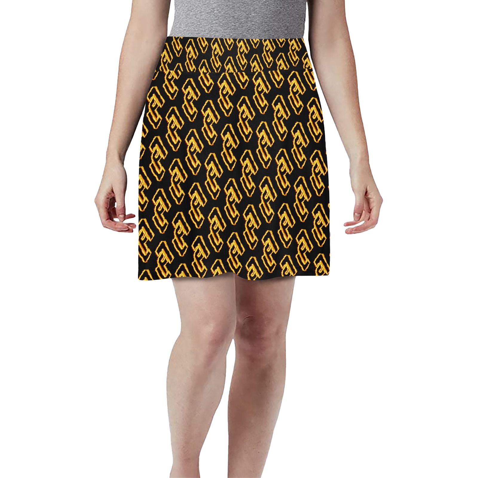 Layer 1 (1) Women's Athletic Skirt (Model D64)