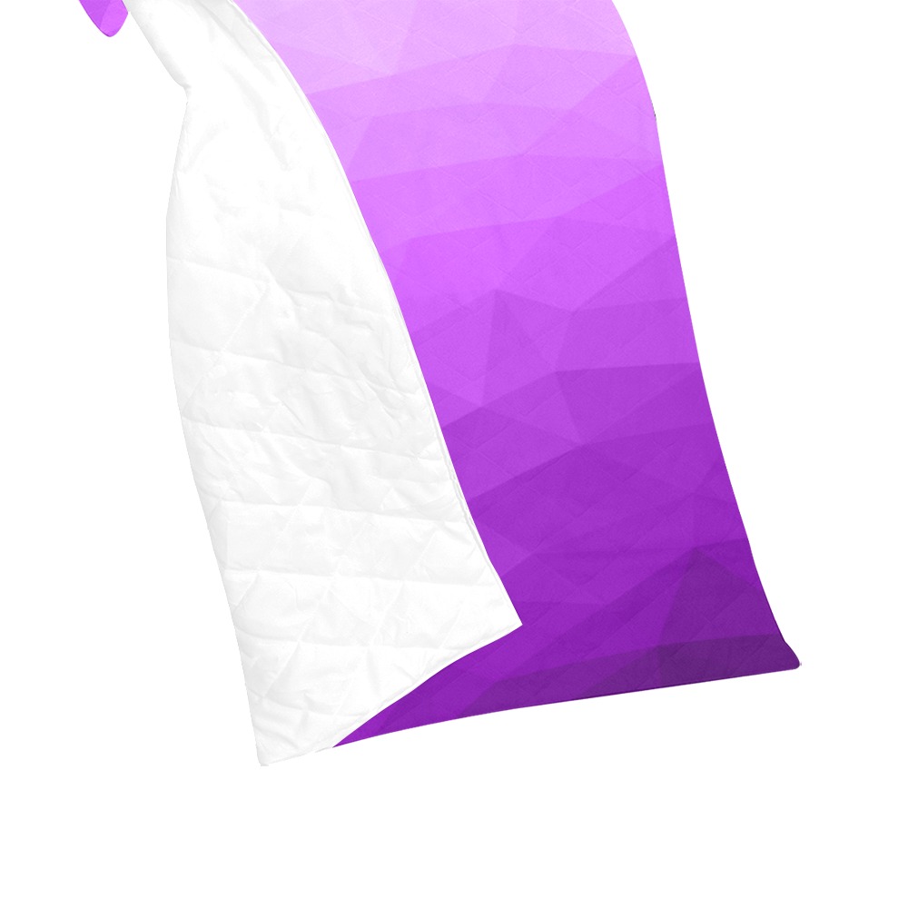 Purple gradient geometric mesh pattern Quilt 40"x50"