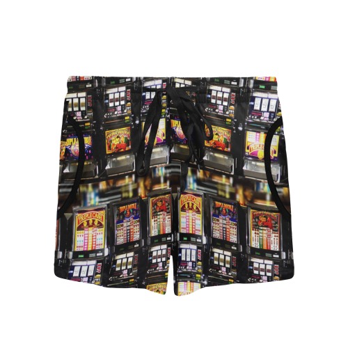 Lucky Slot Dream Machines Women's Mid-Length Board Shorts (Model L55)