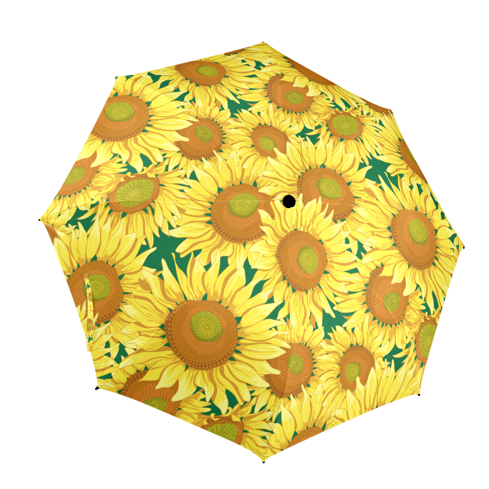 Sunflowers Umbrella Semi-Automatic Foldable Umbrella (Model U12)