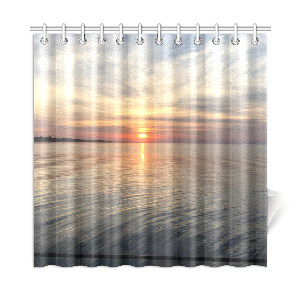 Early Sunset Collection Shower Curtain 72"x72"