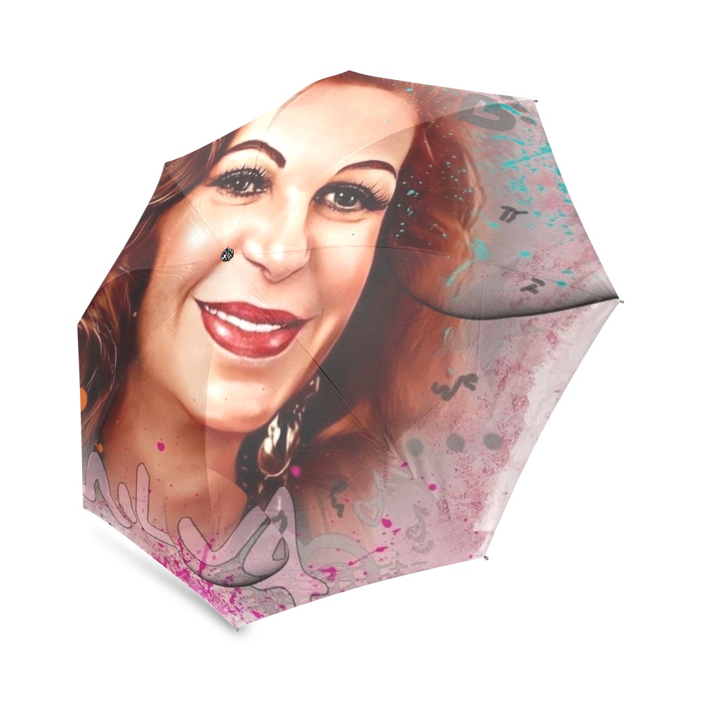 Milva Pop Art by Nico Bielow Foldable Umbrella (Model U01)