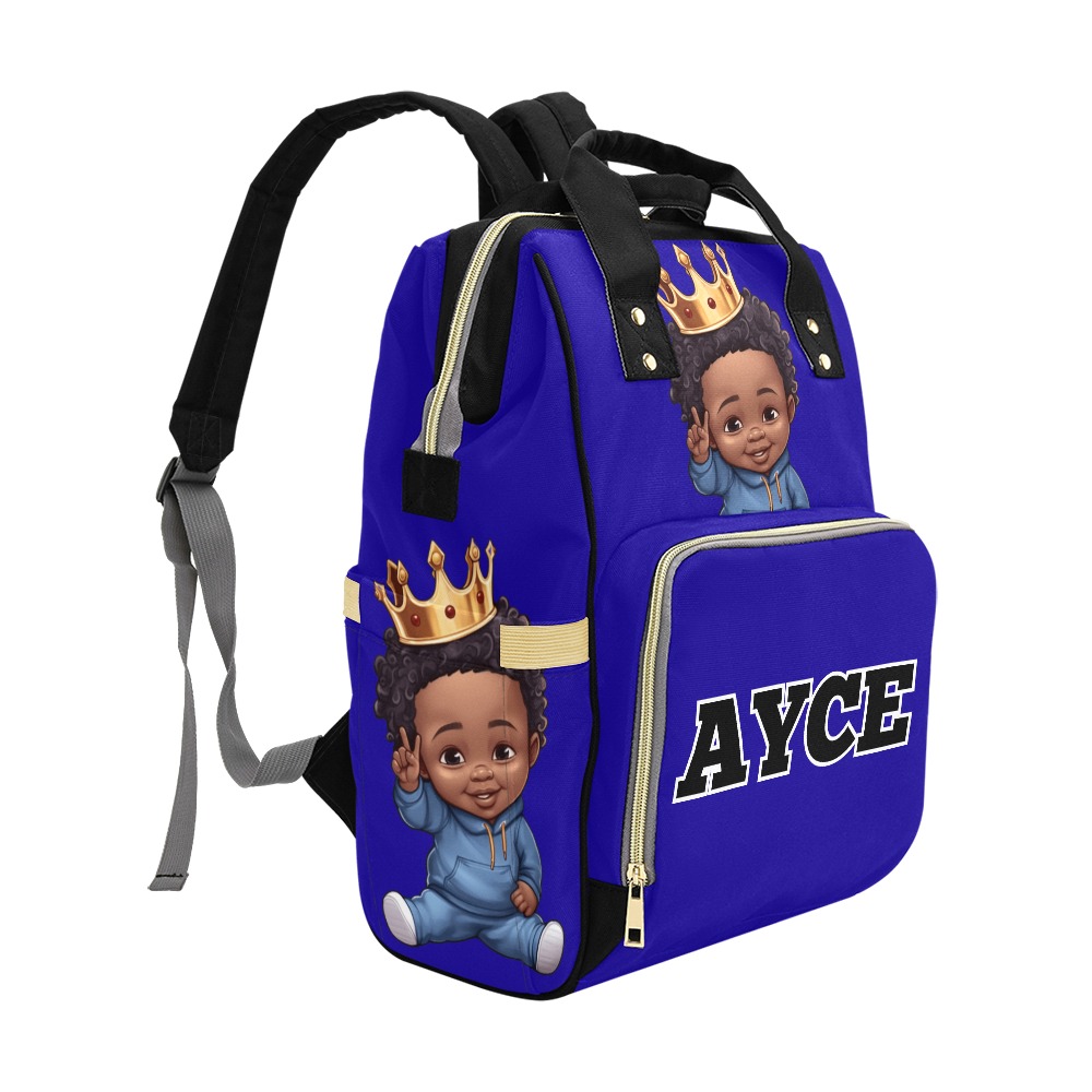 Baby Boy Blue Multi-Function Diaper Backpack/Diaper Bag (Model 1688)