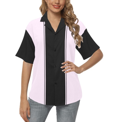 Black Racing Stripes on Pink