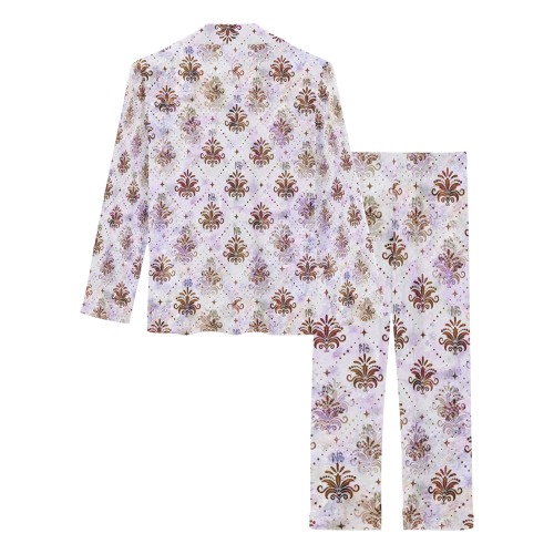 Soft Royal Pattern by Nico Bielow Women's Long Pajama Set