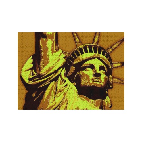 STATUE OF LIBERTY 2 (2) 500-Piece Wooden Photo Puzzles