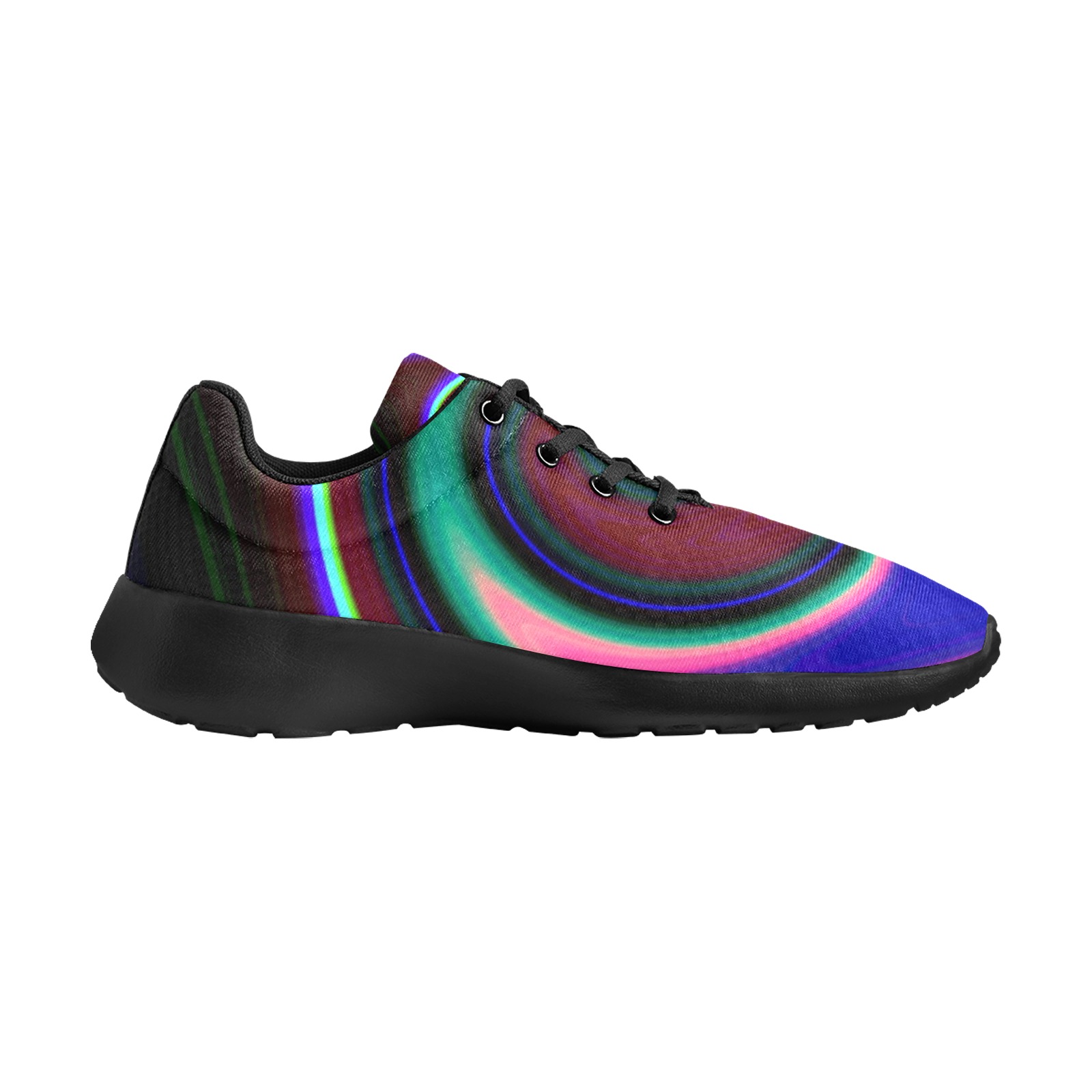 Swirl Retro Neon Women's Athletic Shoes (Model 0200)