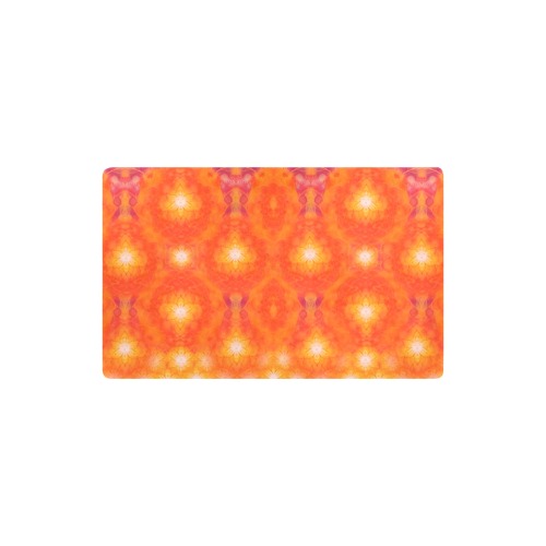 Nidhi decembre 2014-pattern 7-44x55 inches-orange Kitchen Mat 32"x20"
