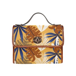 Beautiful Fall Colors Tote Bag Waterproof Canvas Bag-Brown (All Over Print) (Model 1641)