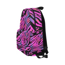 Animal Print_Tie-Dye_Pattern02_Purple and Black_single Unisex Classic Backpack (Model 1673)