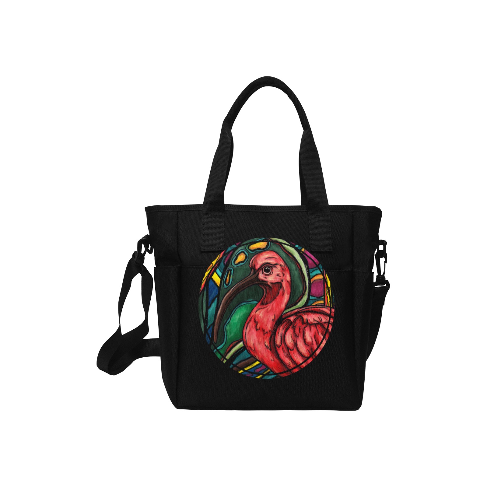 bin chicken Insulated Tote Bag with Shoulder Strap (Model 1724)