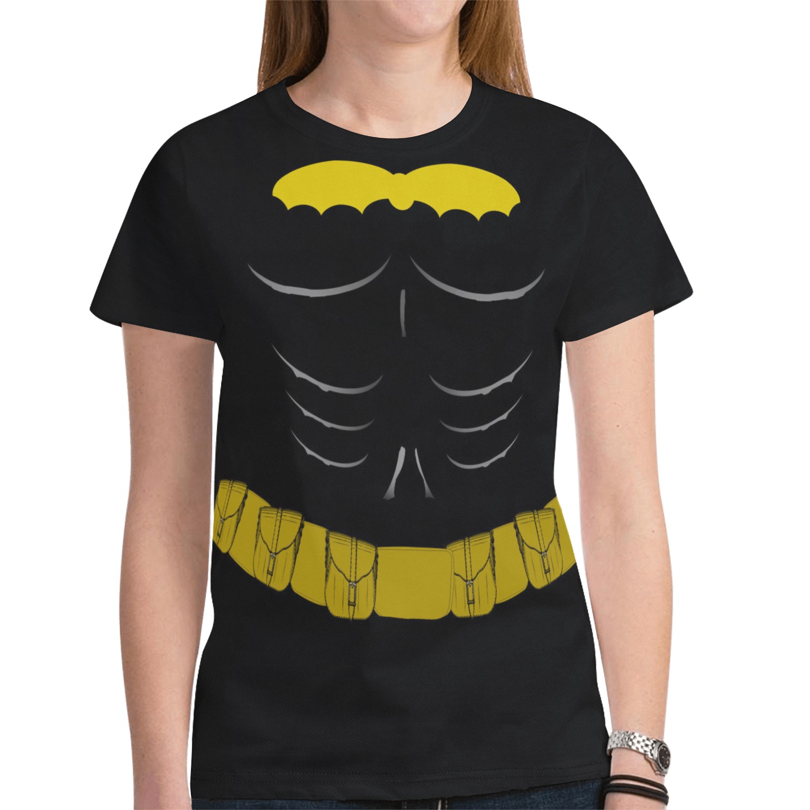 Crime Fighter Halloween Costume New All Over Print T-shirt for Women (Model T45)